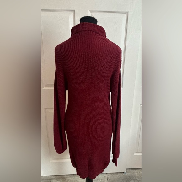 Emma Knudsen Red Knit Sweater Dress - Picture 2 of 4